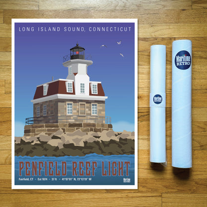 Penfield Reef Lighthouse Print