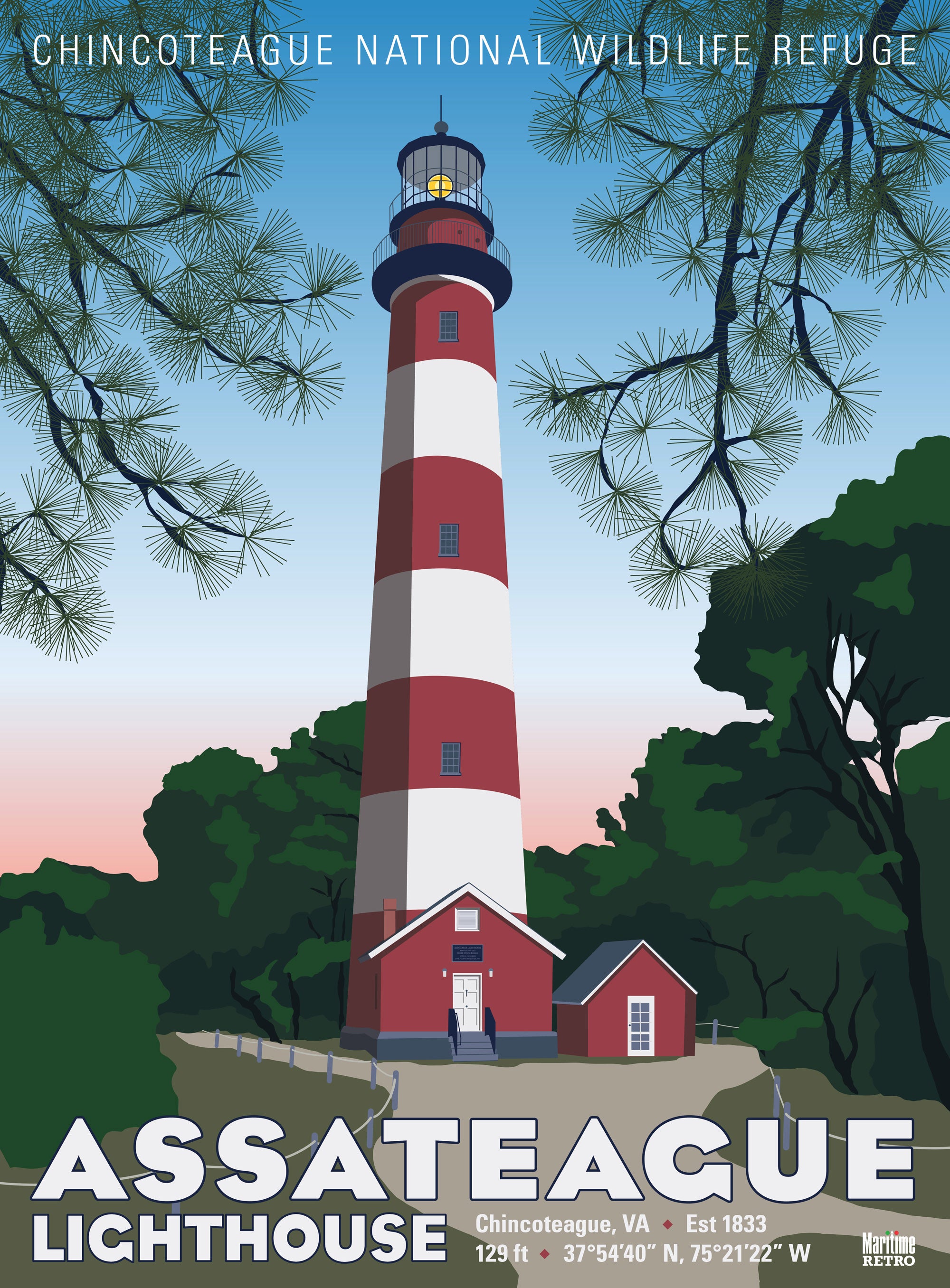 Assateague Lighthouse Print Ziga Media assateague-lighthouse-print-ziga-media