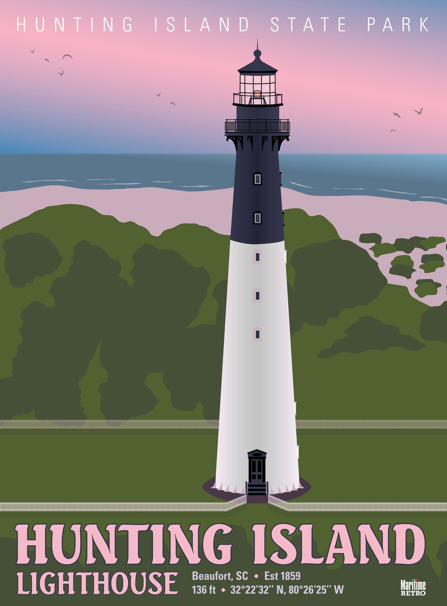 Hunting Island Lighthouse Print
