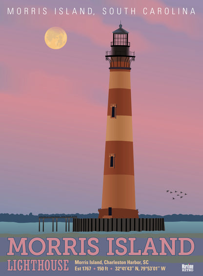 Morris Island Lighthouse Print