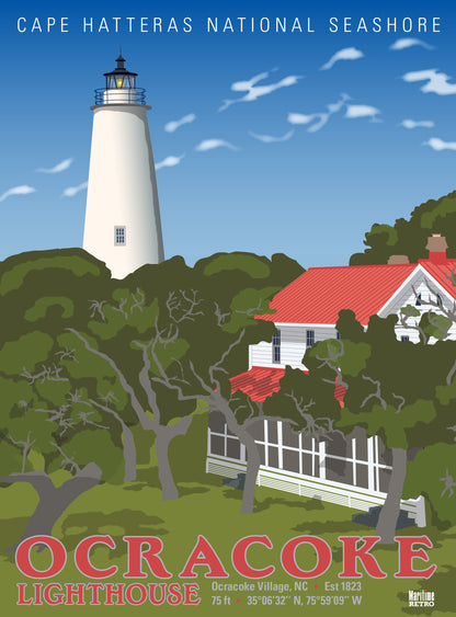 Ocracoke Lighthouse Print