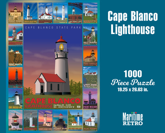 Cape Blanco Lighthouse 1000 or 500 Piece Puzzle