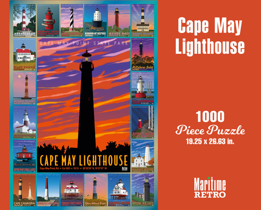 Cape May Lighthouse 1000 or 500 Piece Puzzle