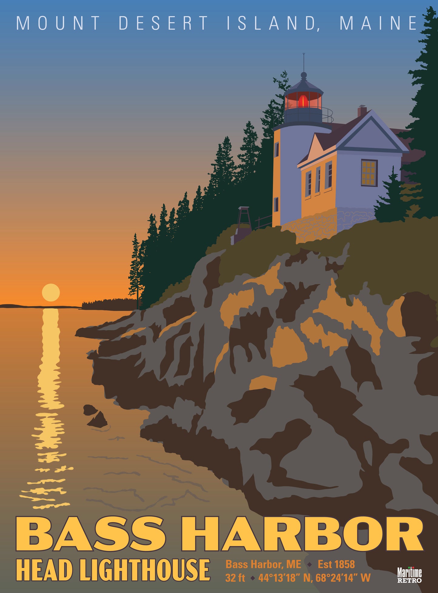 Bass Harbor Head Lighthouse Print