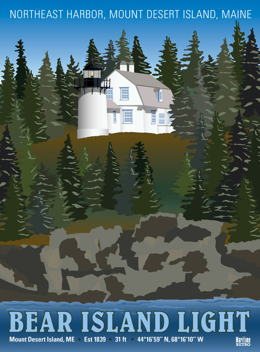 Bear Island Lighthouse Print