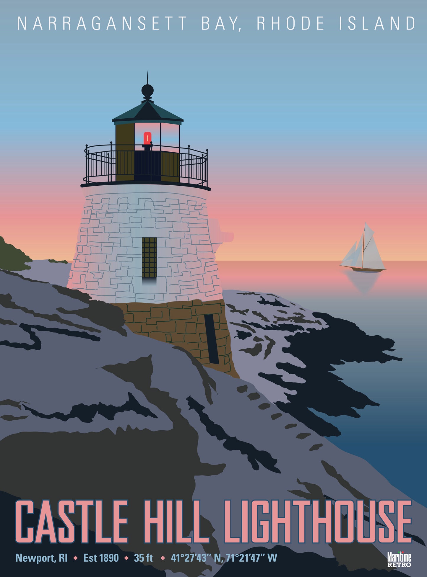 Castle Hill Lighthouse Print