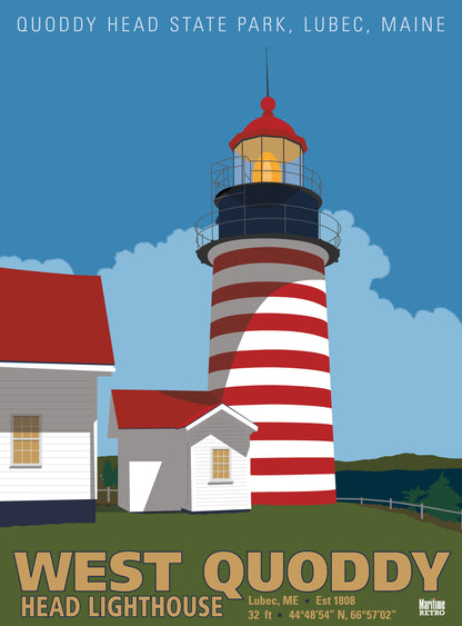 West Quoddy Head Lighthouse Print
