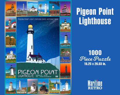 Pigeon Point Lighthouse 1000 or 500 Piece Puzzle