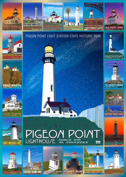 Pigeon Point Lighthouse 1000 or 500 Piece Puzzle