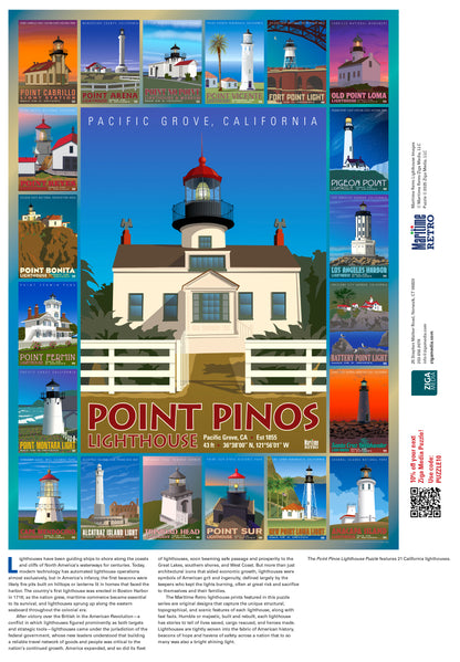 Point Pinos Lighthouse 1000 or 500 Piece Puzzle
