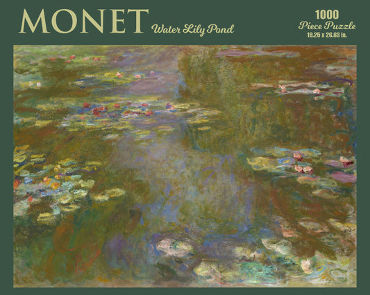 Monet—Water Lily Pond 1000 or 500 Piece Puzzle