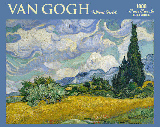 Van Gogh—Wheat Field 1000 or 500 Piece Puzzle