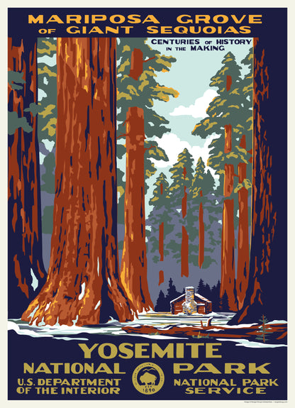 National Parks Yosemite Mariposa Grove WPA 1000 or 500 Piece Puzzle