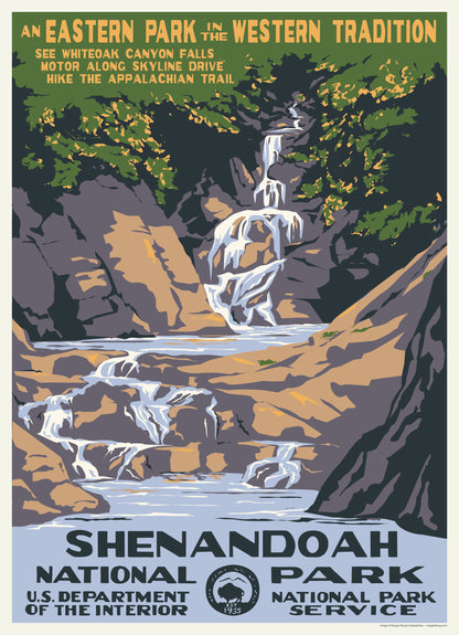 National Parks Shenandoah WPA 1000 or 500 Piece Puzzle