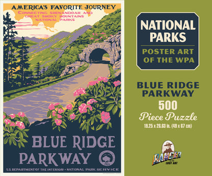 National Parks Blue Ridge Parkway WPA 1000 or 500 Piece Puzzle