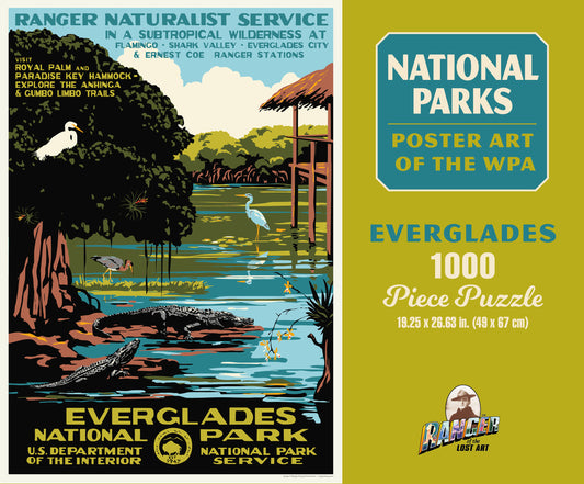 National Parks Everglades WPA 1000 or 500 Piece Puzzle