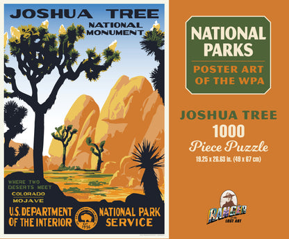 National Parks Joshua Tree WPA 1000 or 500 Piece Puzzle