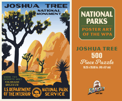 National Parks Joshua Tree WPA 1000 or 500 Piece Puzzle