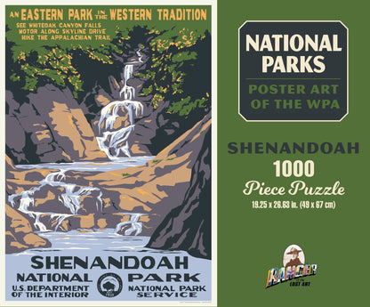 National Parks Shenandoah WPA 1000 or 500 Piece Puzzle