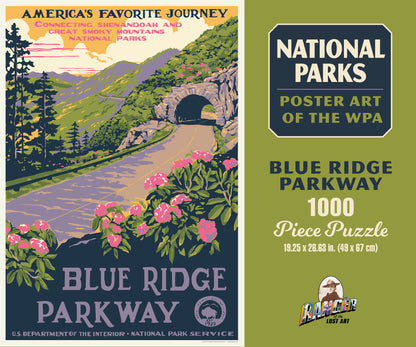 National Parks Blue Ridge Parkway WPA 1000 or 500 Piece Puzzle