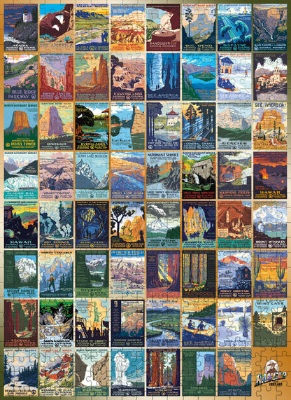 National Parks 63 WPA Poster 1000 or 500 Piece Puzzle