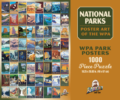 National Parks 63 WPA Poster 1000 or 500 Piece Puzzle