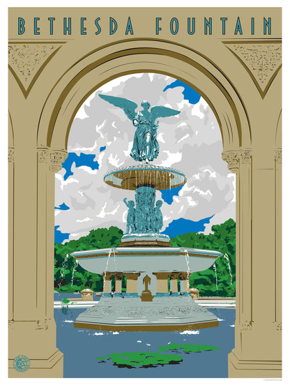 Central Park Bethesda Fountain Print