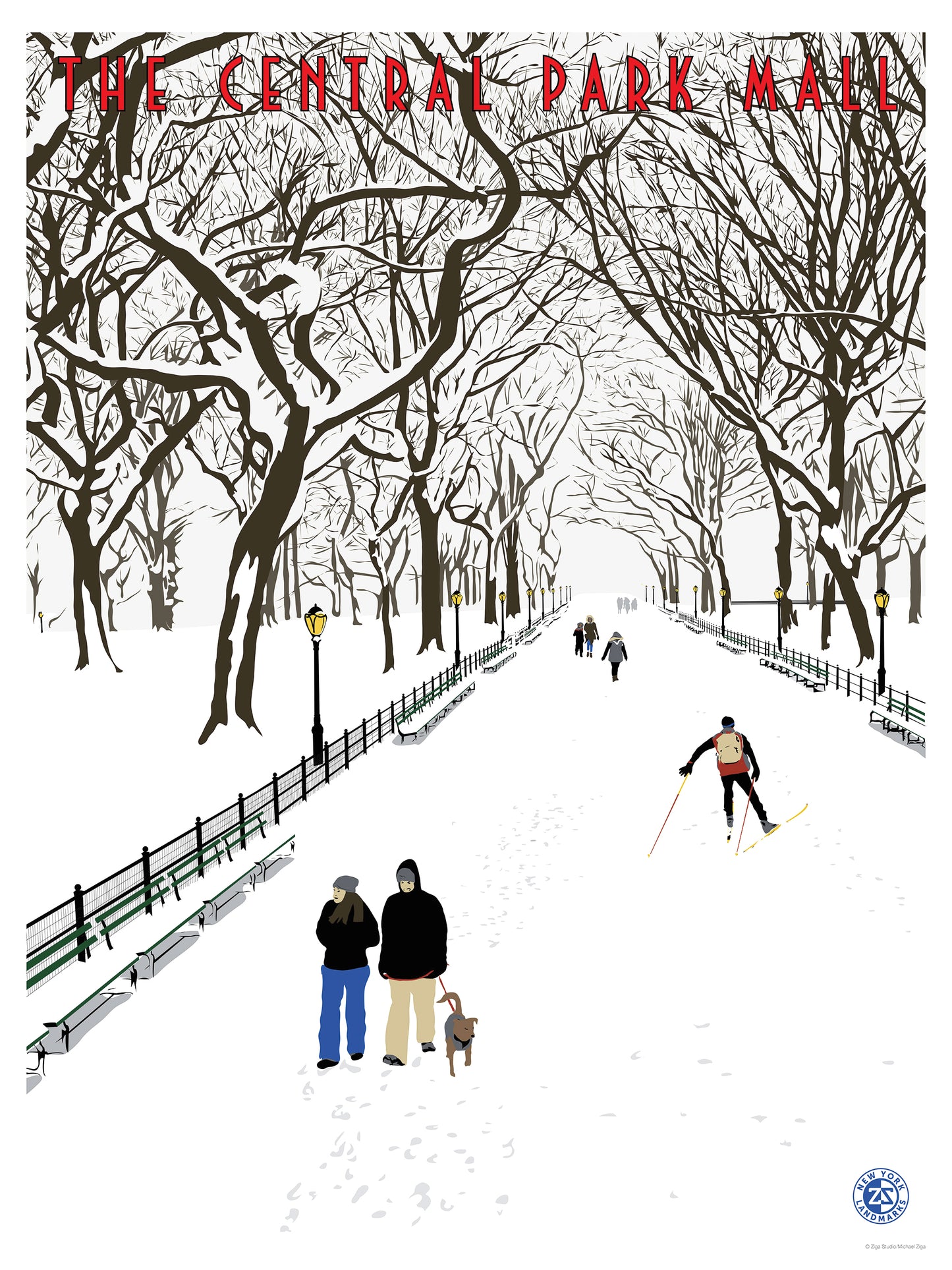 Central Park The Mall Print