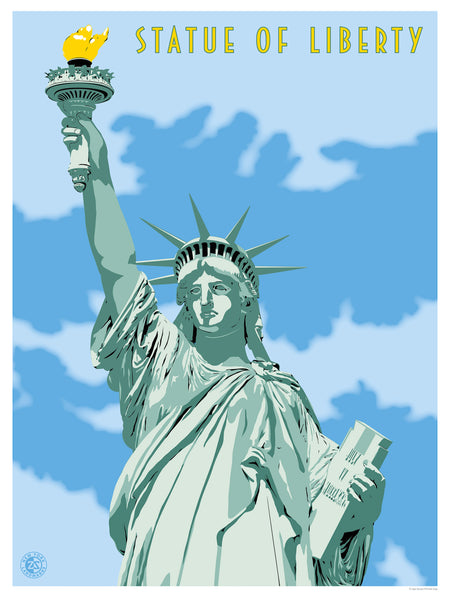 LIBERTY アートタペストリー 約70cm x 100cm ZSNYPosters18x24_Liberty_Ultra