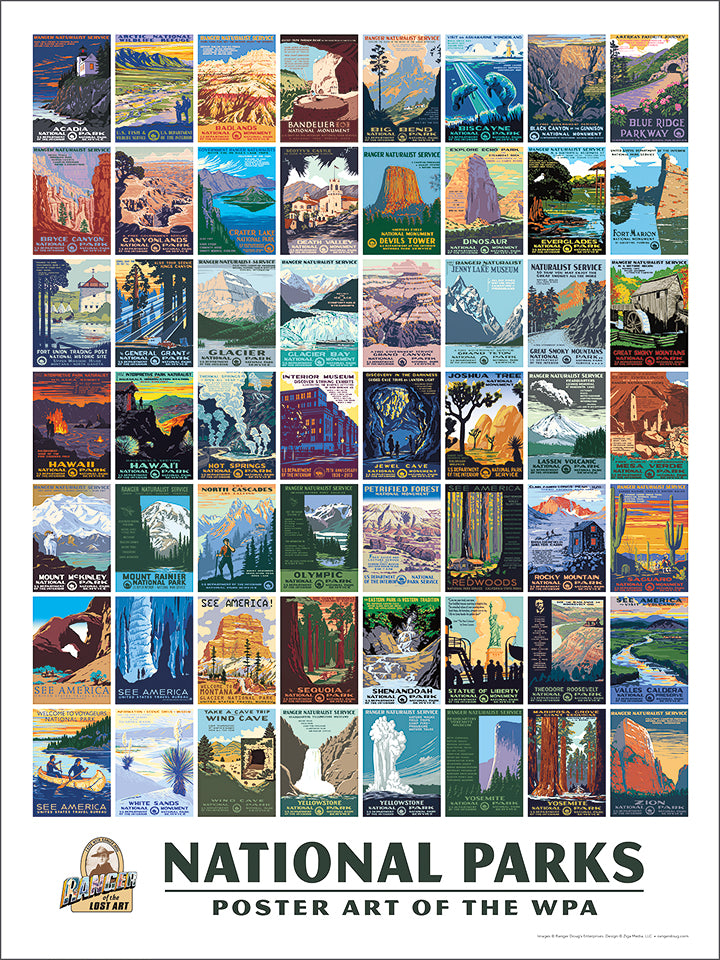 WPA National Park Poster of Posters Giclée Print