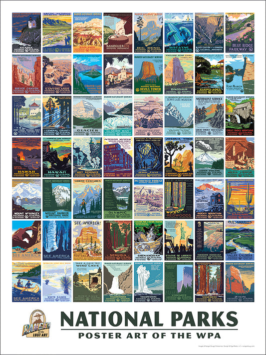 WPA National Park Poster of Posters Giclée Print