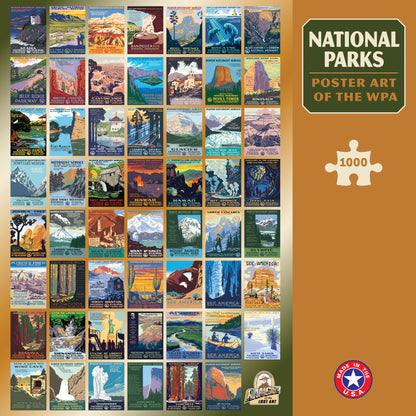 National Parks—Poster Art of the WPA, 55-Park, 1000 Puzzle