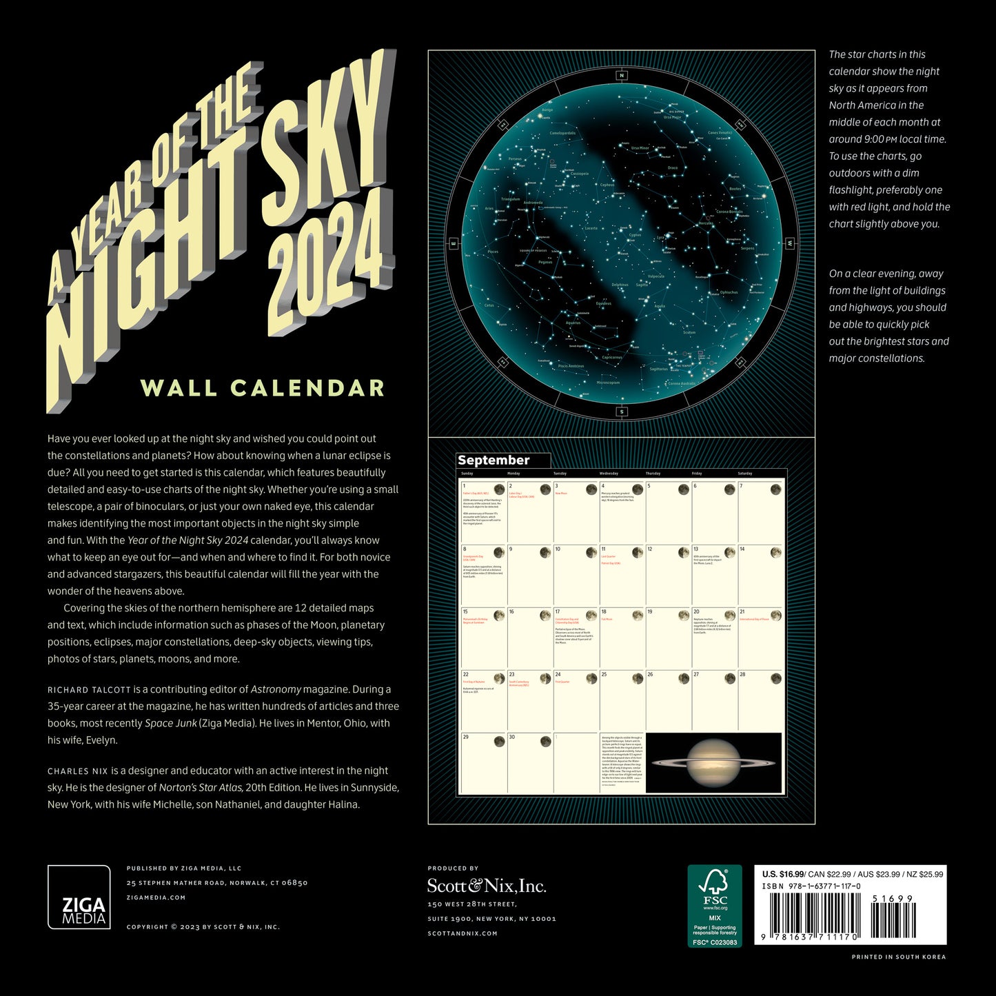 2024 A Year of the Night Sky Wall Calendar