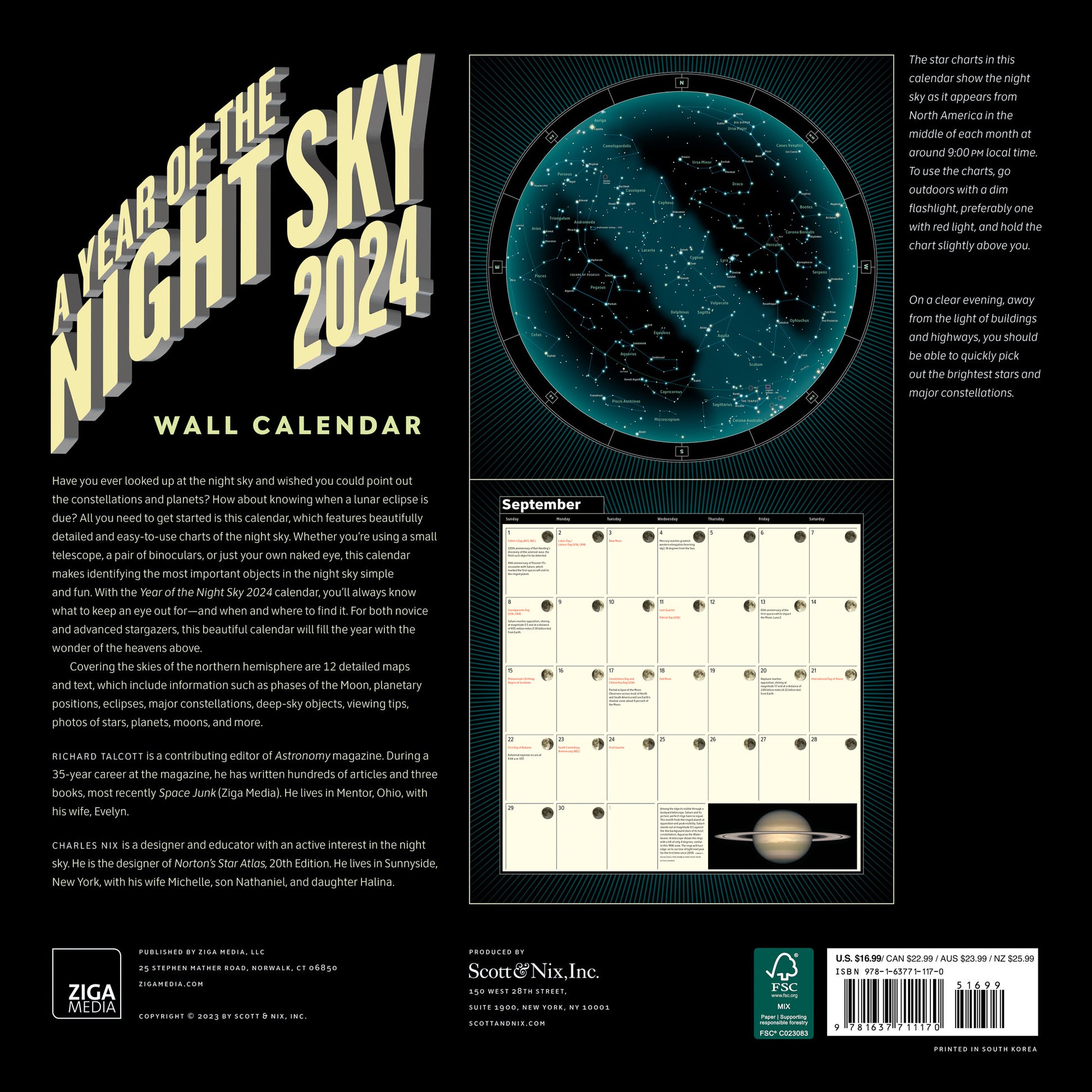 2024 A Year of the Night Sky Wall Calendar