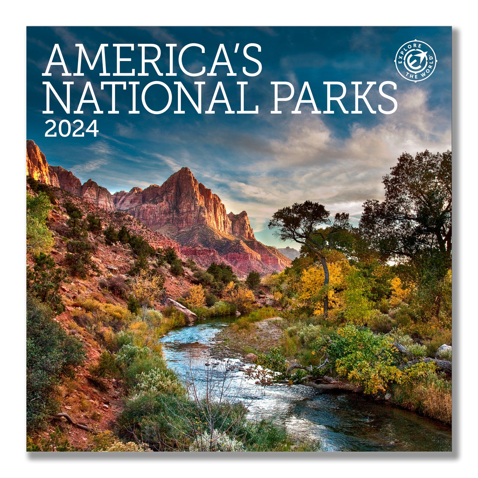 America's National Parks Mini Wall Calendar 2024, 7" x 7" Ziga Media