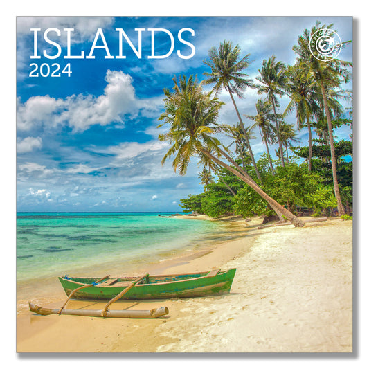 Islands Mini Wall Calendar 2024
