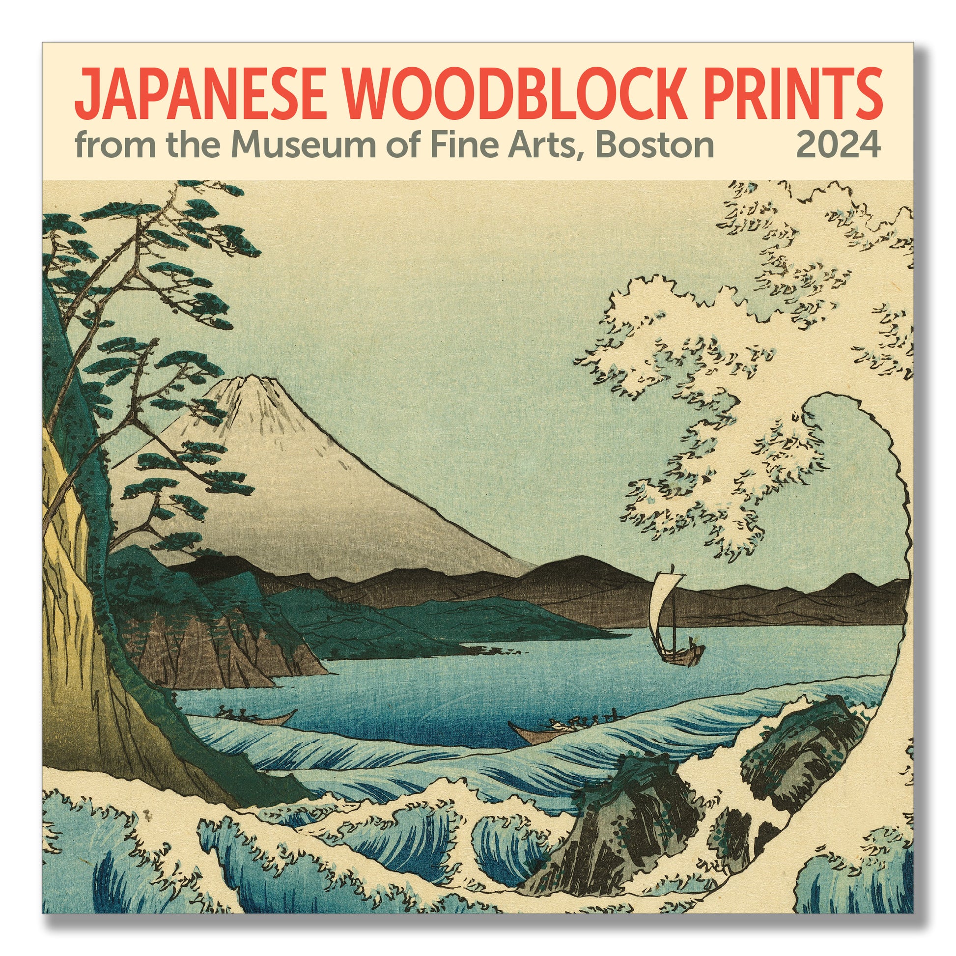 MFA, Boston, Japanese Woodblocks Mini Wall Calendar 2024