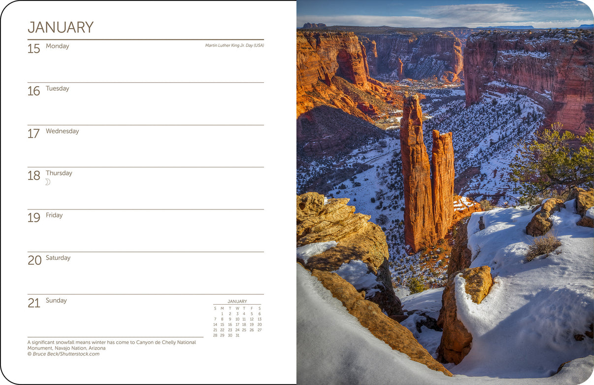 America's National Parks Weekly Engagement Calendar 2024, Planner 6.5