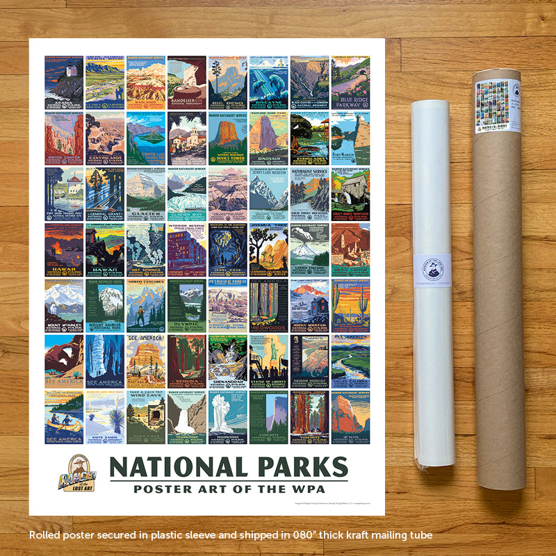 Personalized National Parks Scratch Off Poster