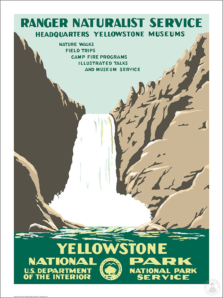 Yellowstone National Park Grandview Edition (Falls) Giclée Print