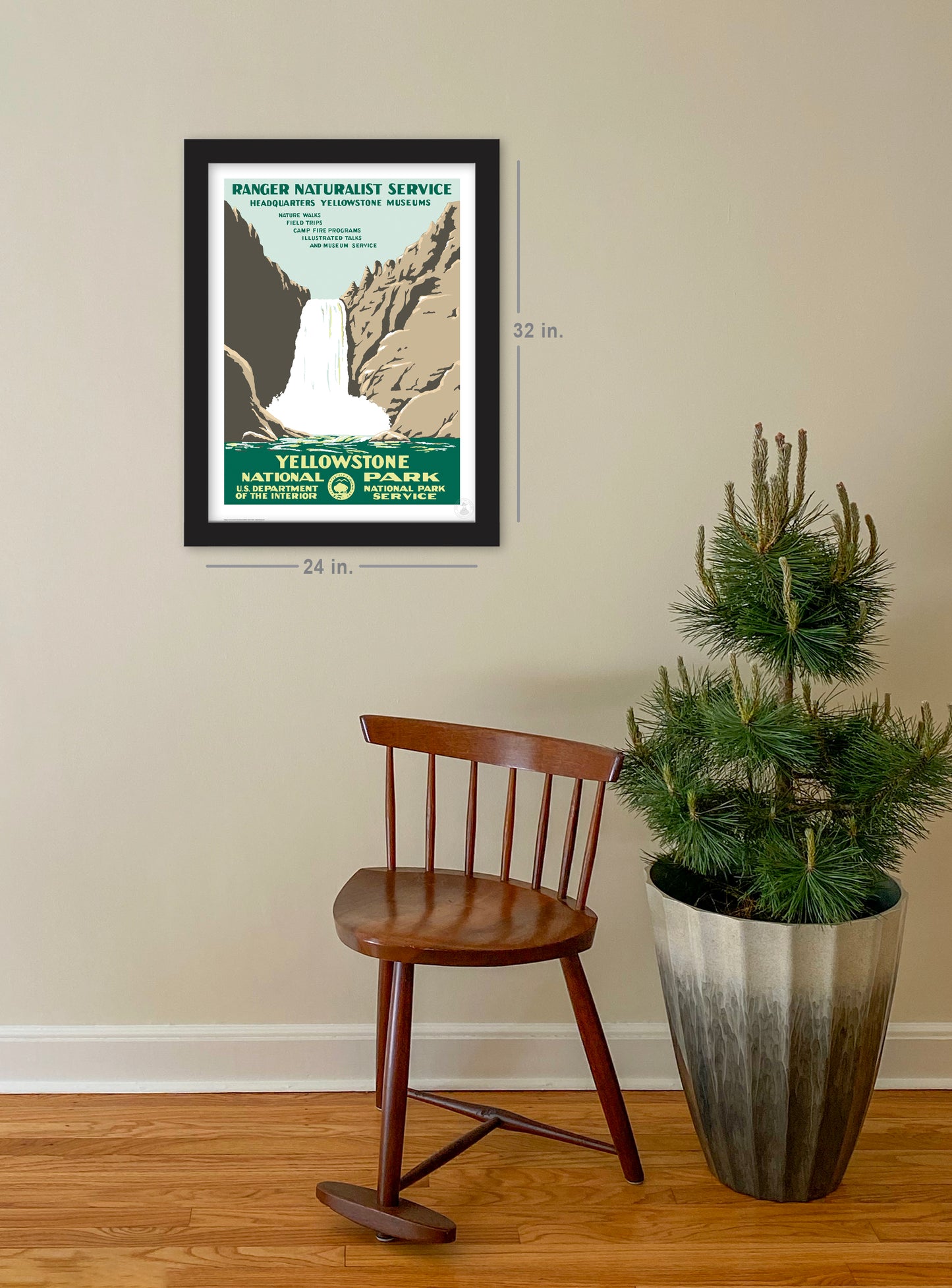 Yellowstone National Park Grandview Edition (Falls) Giclée Print