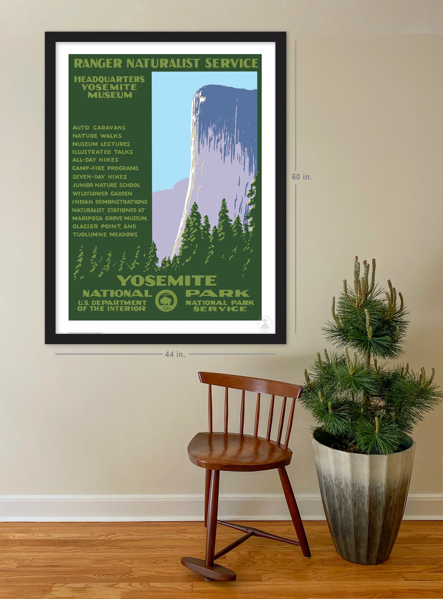 Yosemite National Park Grandview Edition Giclée Print