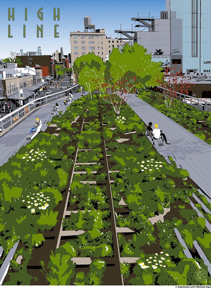 The High Line Print - Ziga Media